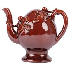 Copeland Antique Treacle Glazed Cadogan Pottery Teapot