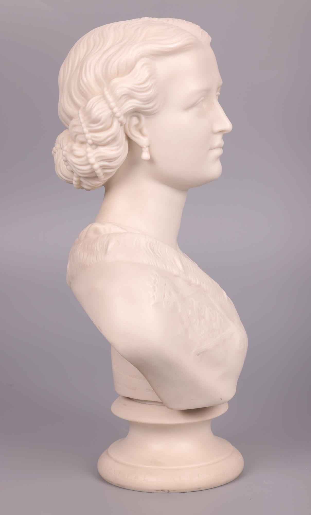 Copeland FL Miller Princess of Wales Parian Bust, 1863 For Sale 4