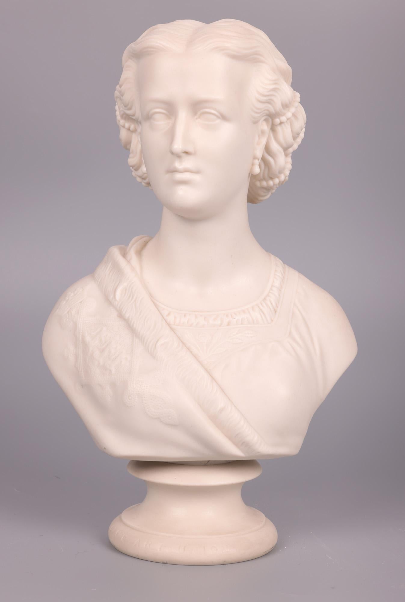 Copeland FL Miller Princess of Wales Parian Bust, 1863 For Sale 11