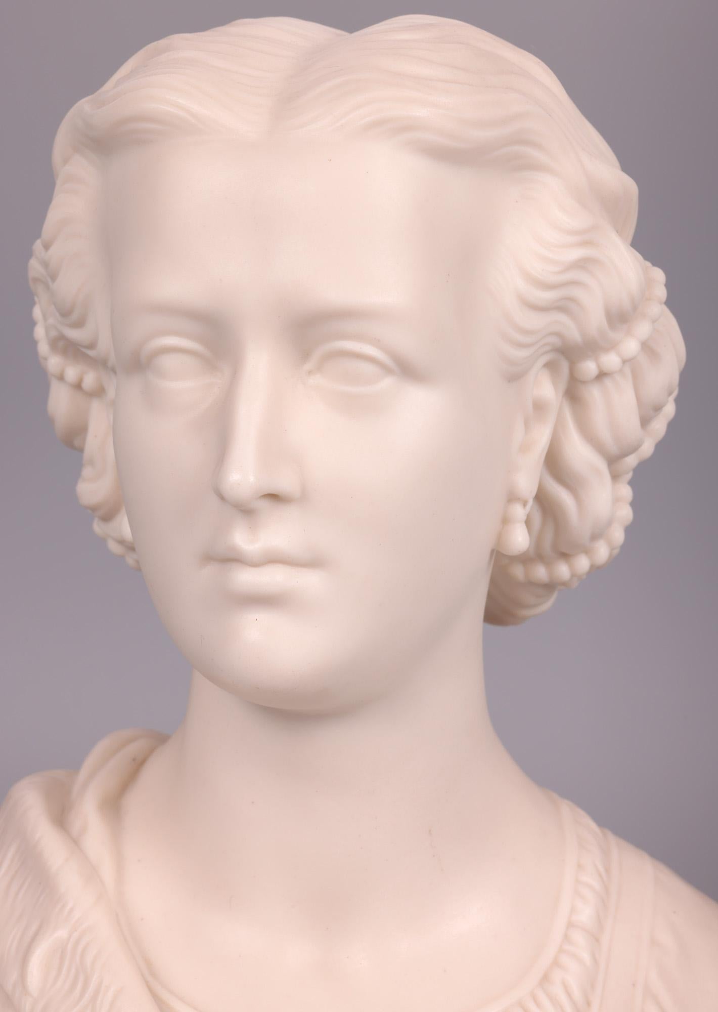 English Copeland FL Miller Princess of Wales Parian Bust, 1863 For Sale