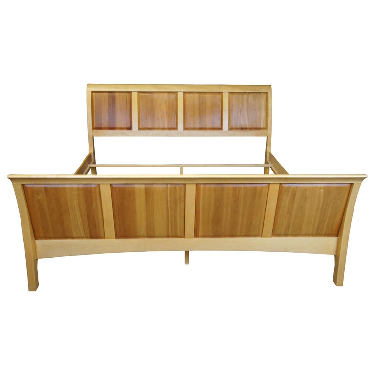 Copeland Furniture Sarah Maple and Cherry King Sleigh Bed Shaker Style