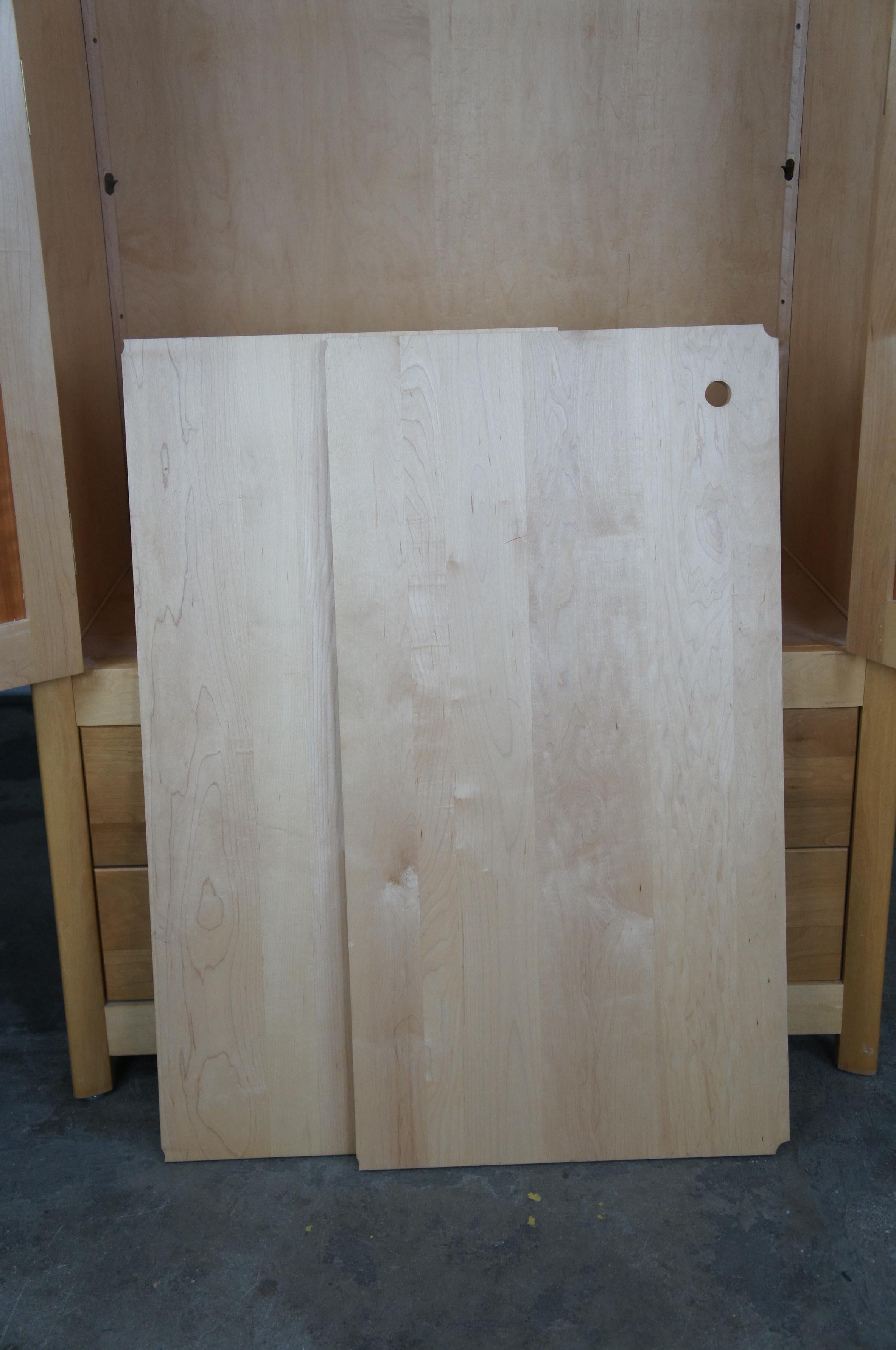 Copeland Furniture Sarah Maple & Cherry Shaker Armoire Entertainment Cabinet 2