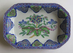 Copeland & Garret Ironstone Dish #2 Radiating Leaves Ptn No. 3876, circa 1835