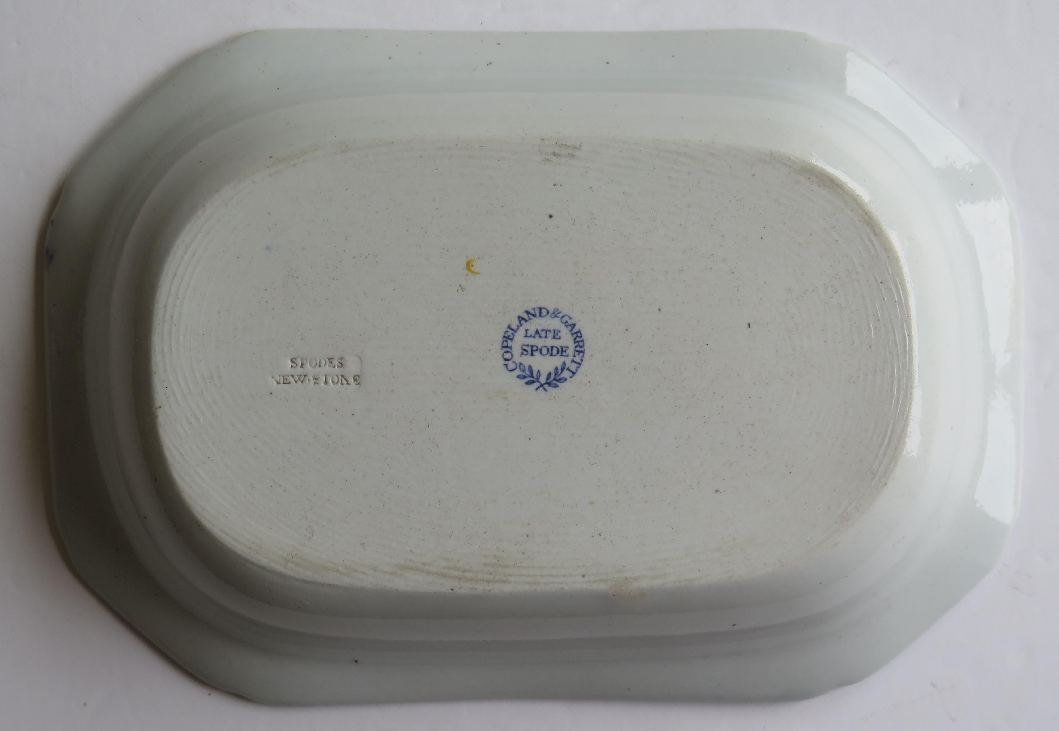 Copeland & Garret Ironstone Dish #2 Radiating Leaves Ptn No. 3876, circa 1835 2