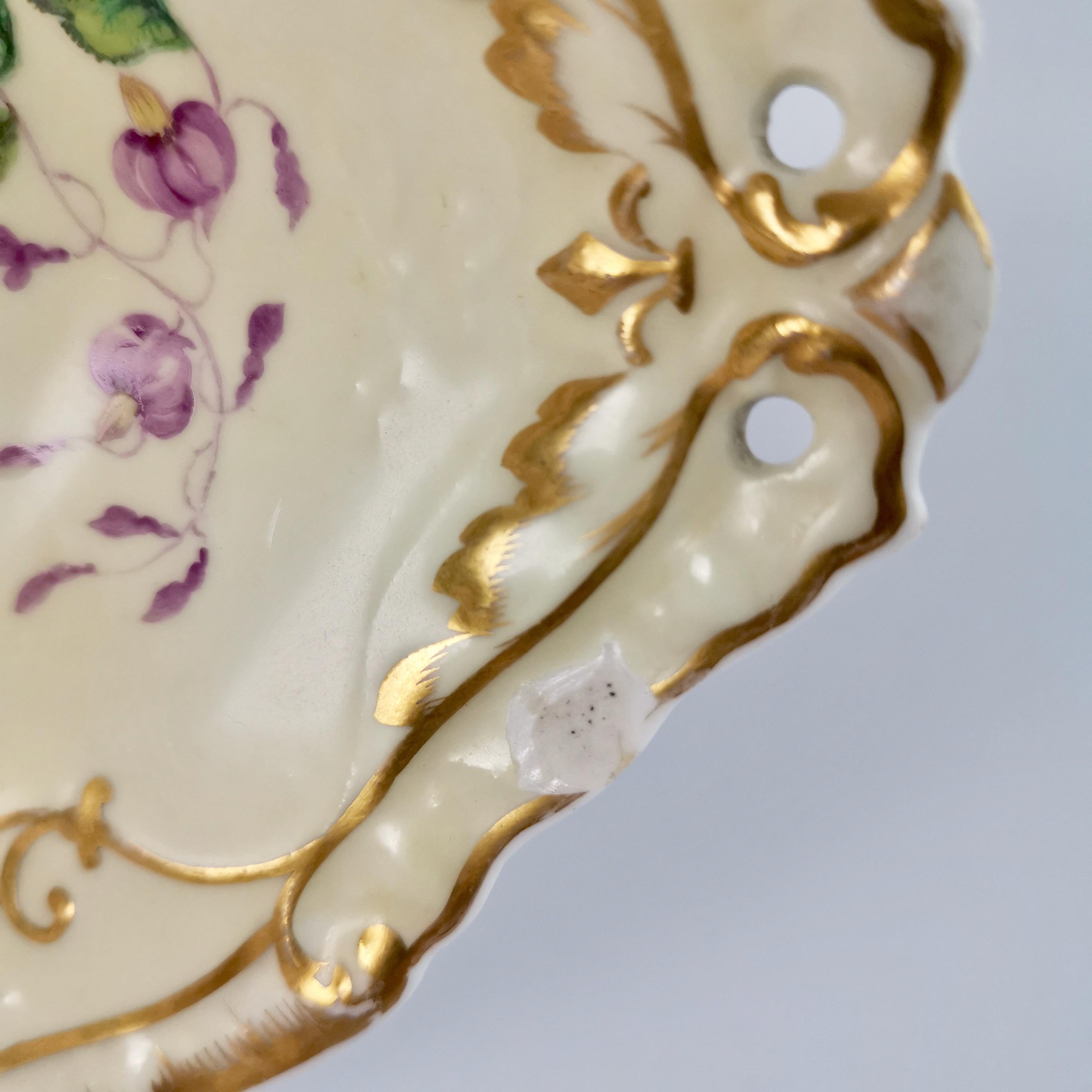 Copeland & Garrett Porcelain Dessert Set, Yellow with Butterflies, 1833-1847 11