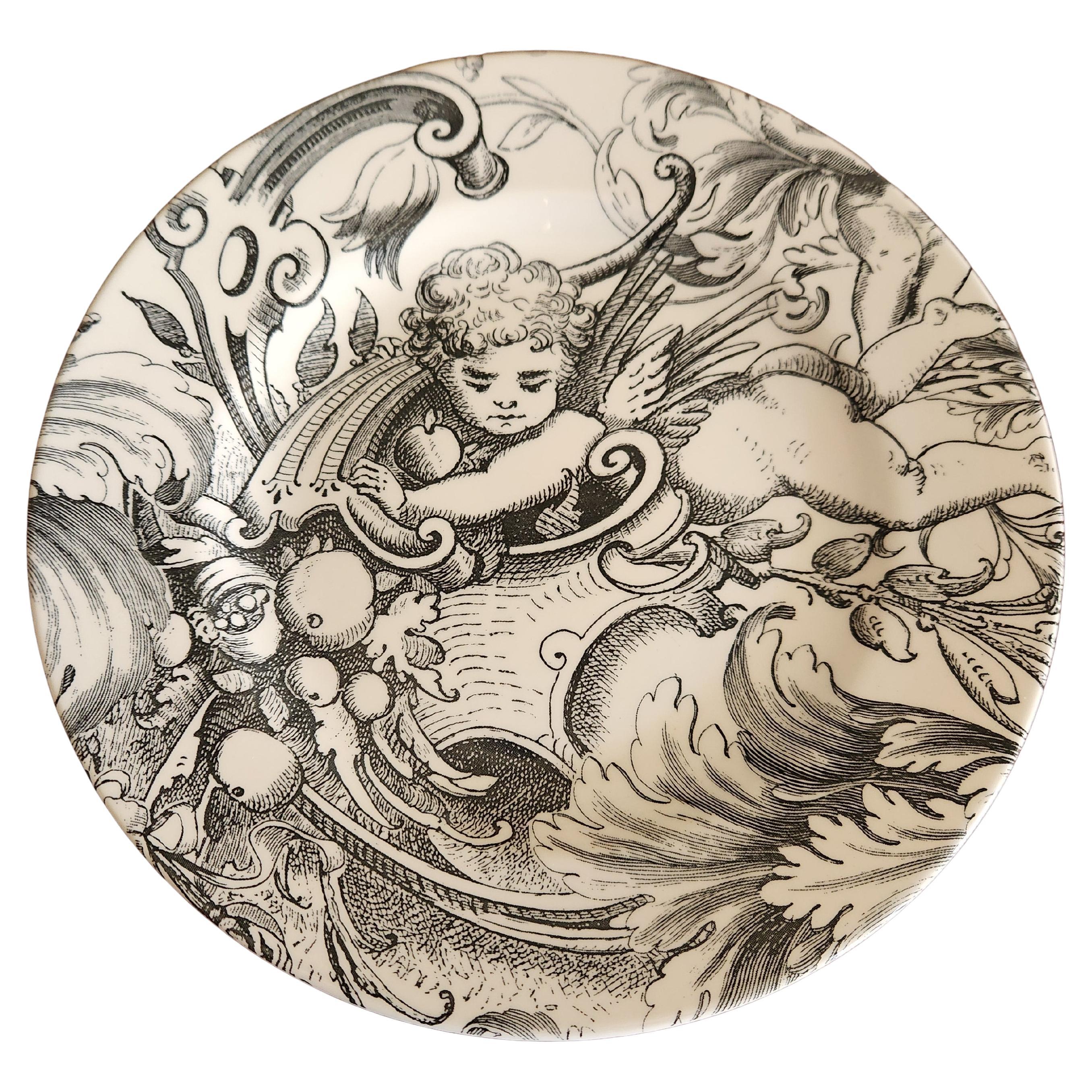 English Copeland & Garrett Spode Vintage Cherub Plate