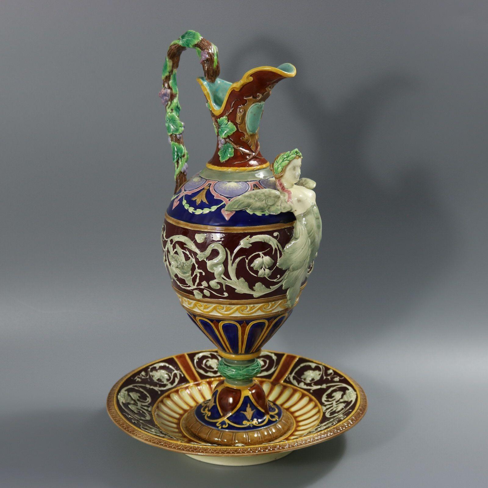 XIX secolo Copeland Maiolica stile rinascimentale e supporto in vendita