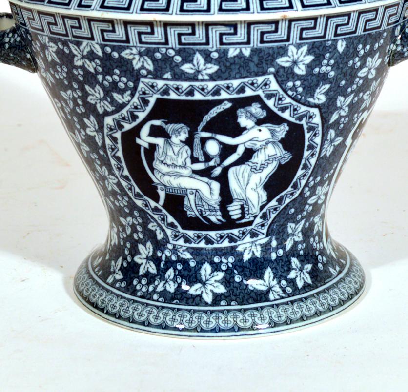 blue greek pottery