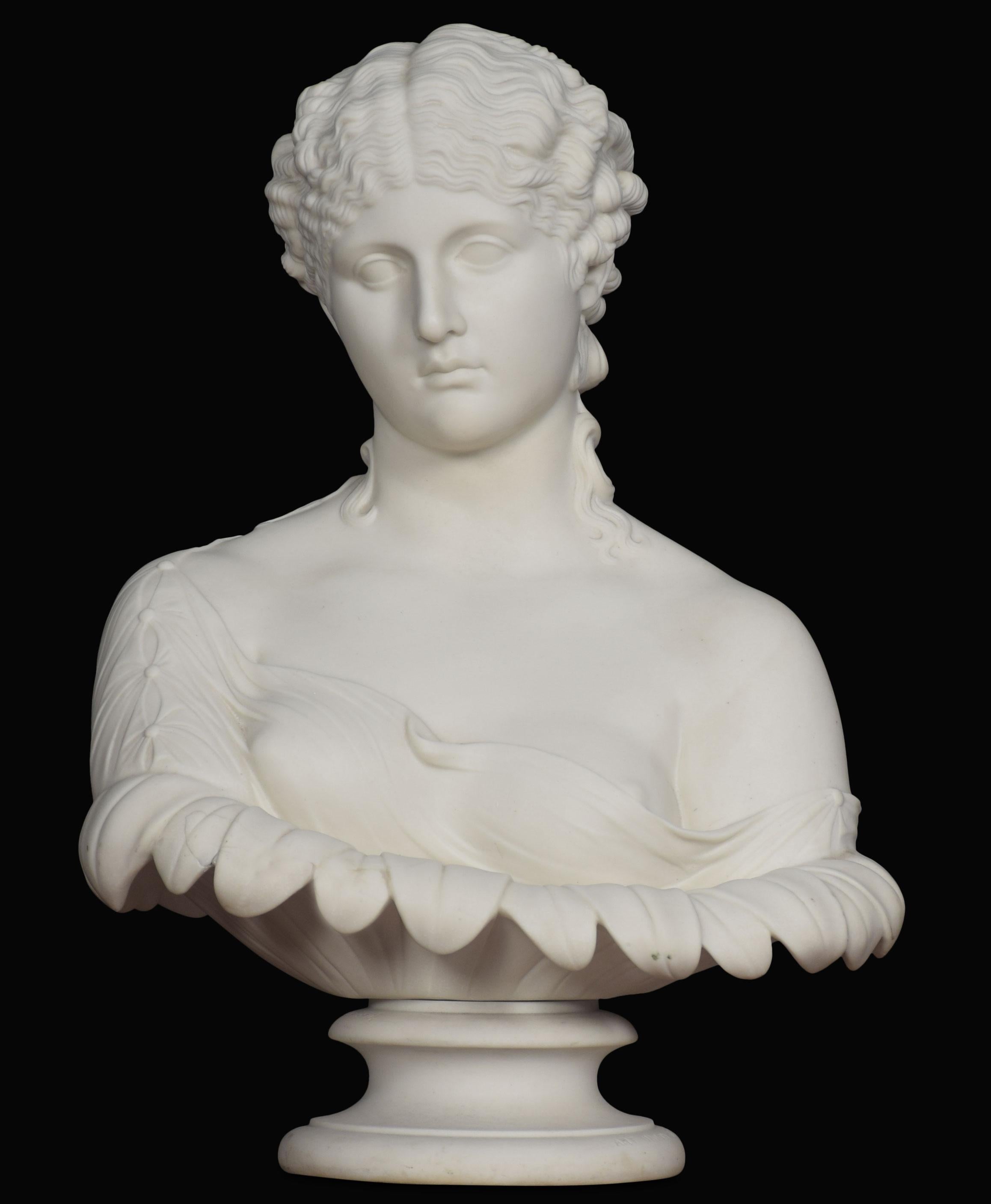 British Copeland Parian Bust of a Female