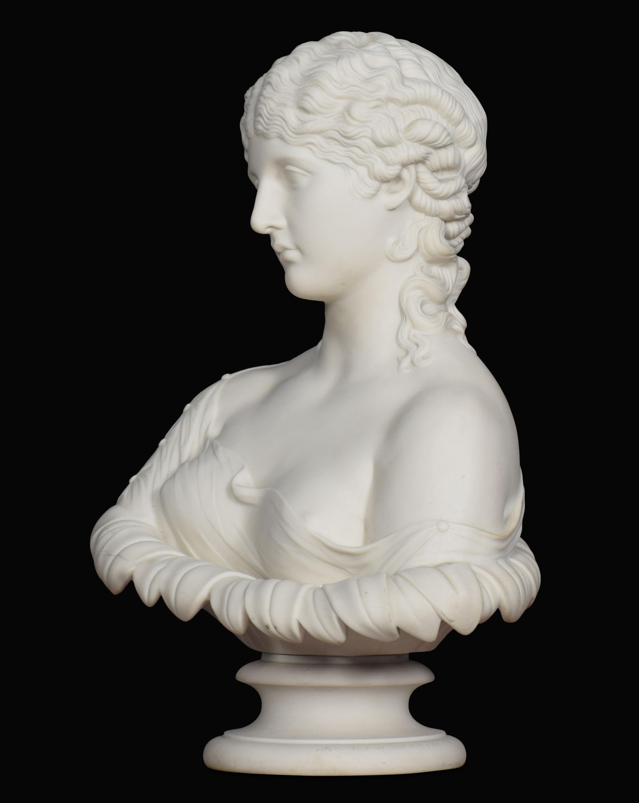 20th Century Copeland Parian Bust of a Female