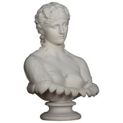 Antique Copeland Parian Bust of a Female