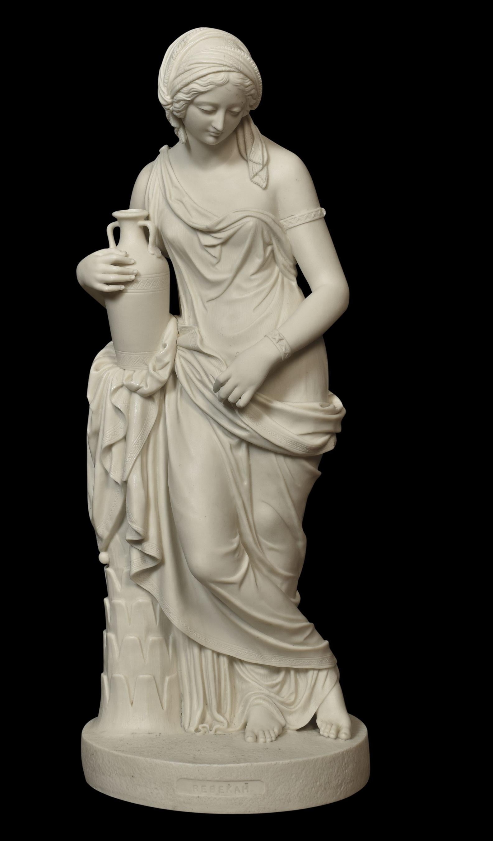 Copeland Parian Figure of Rebekah In Good Condition For Sale In Cheshire, GB