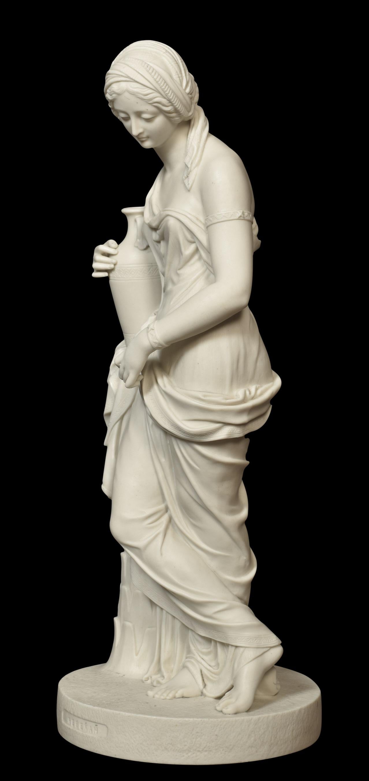 Porcelain Copeland Parian Figure of Rebekah For Sale