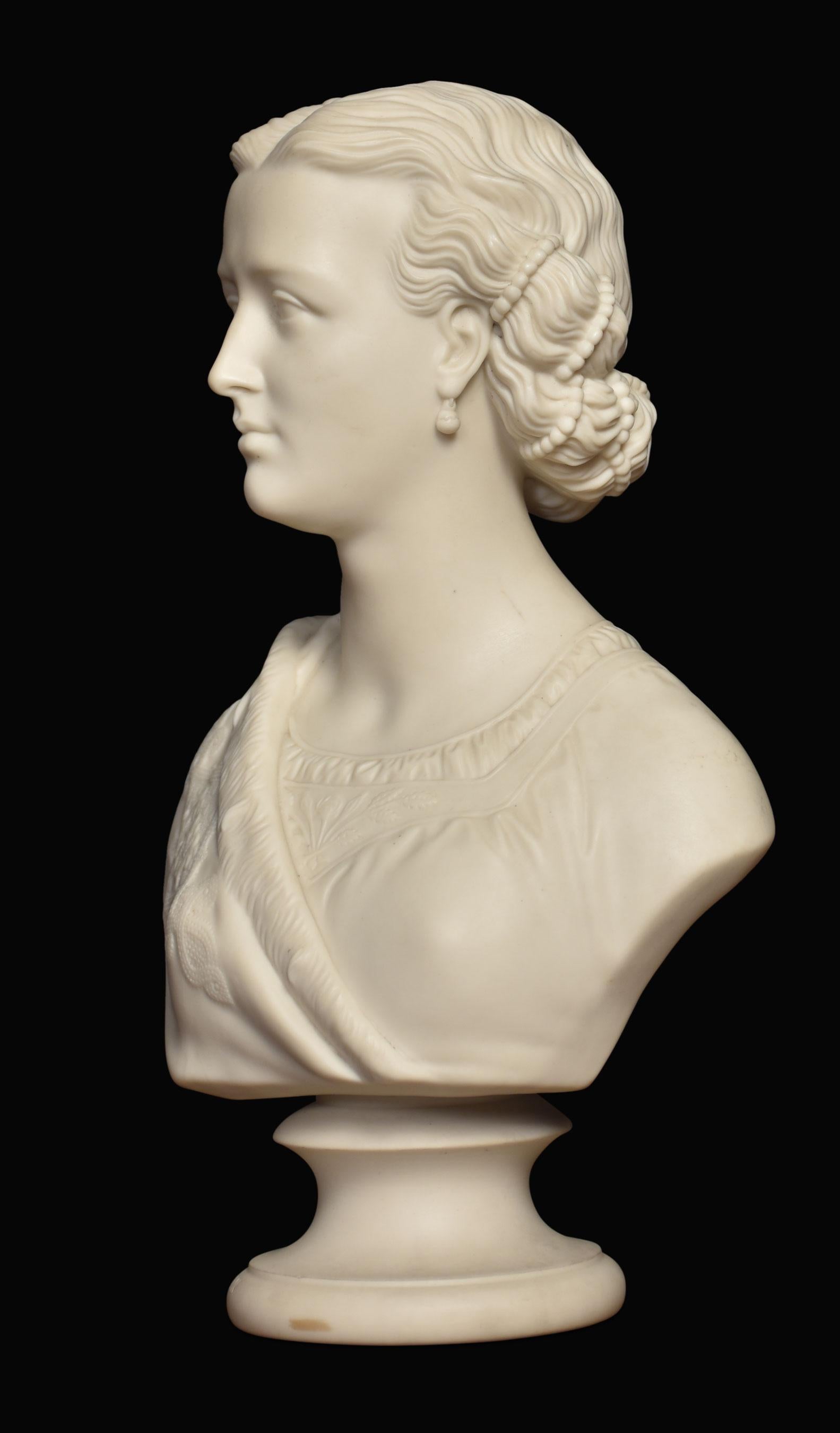 Britannico Copeland Parianware Busto di Diana in vendita