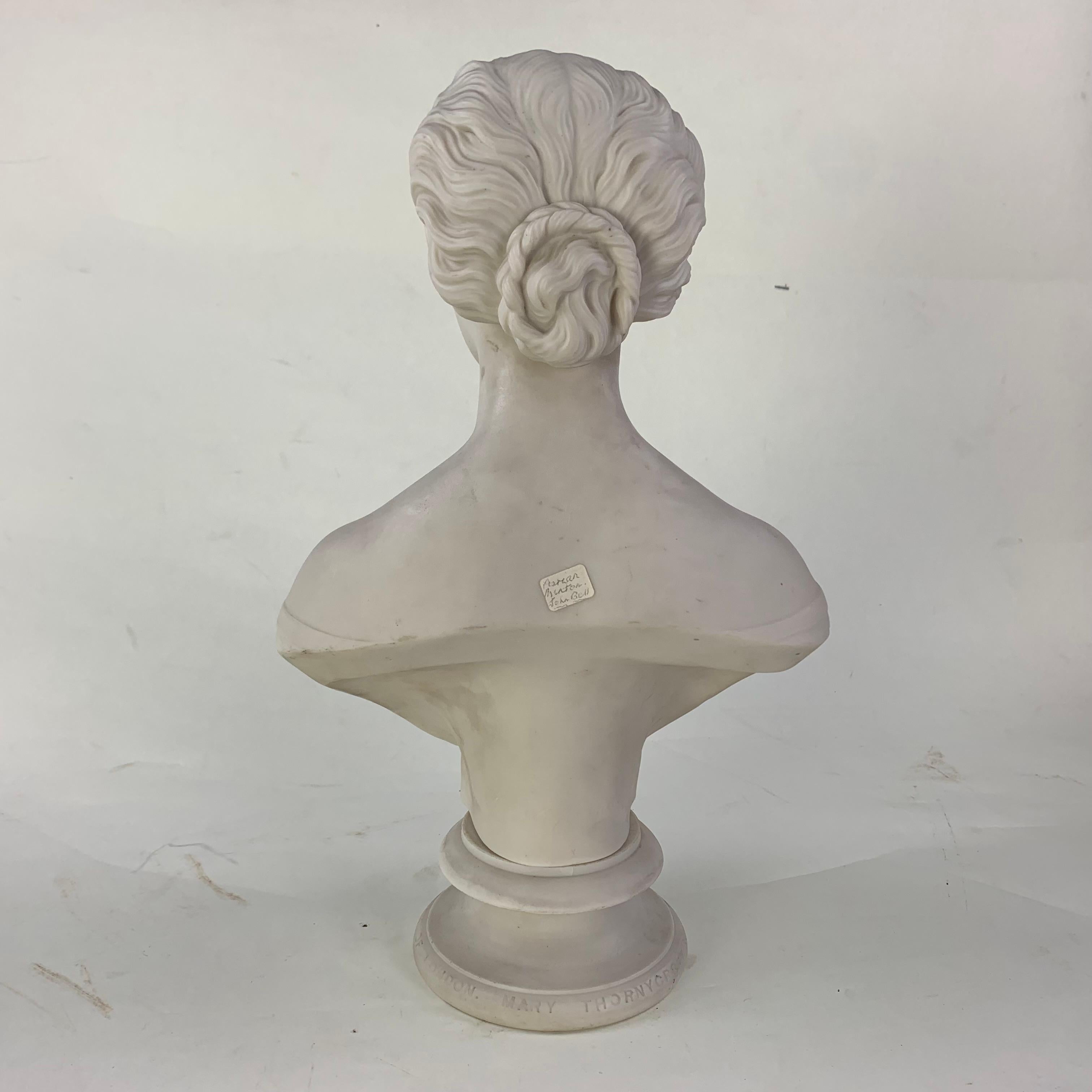 Victorian Copeland Parianware Bust of Princess Alexandra, 1863