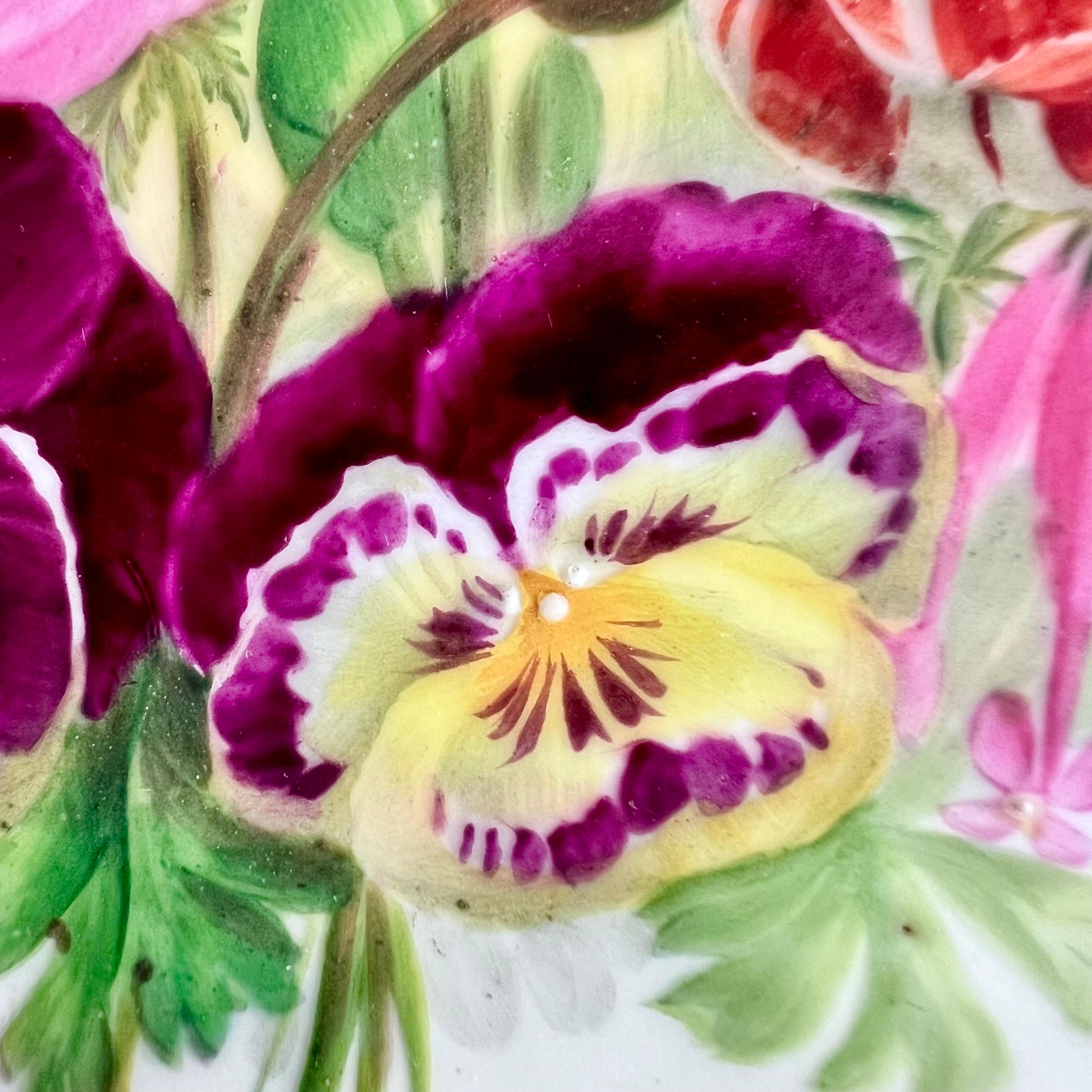 Copeland lot de 8 assiettes réticulées Sublime Flowers de Greatbatch, 1848 en vente 2
