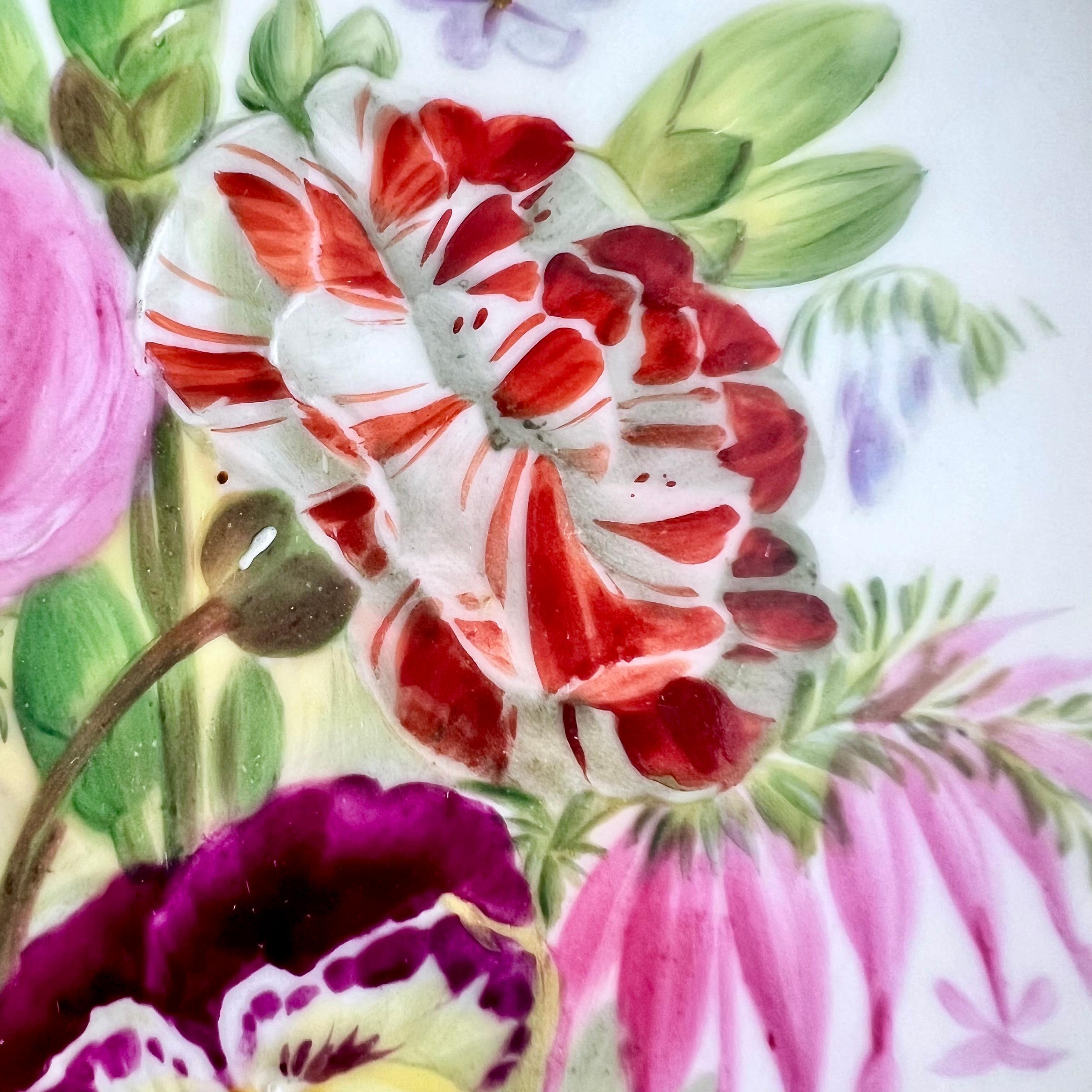 Copeland-Set aus 8 Tafeln, netzförmig, sublime Blumen von Greatbatch, 1848 im Angebot 1