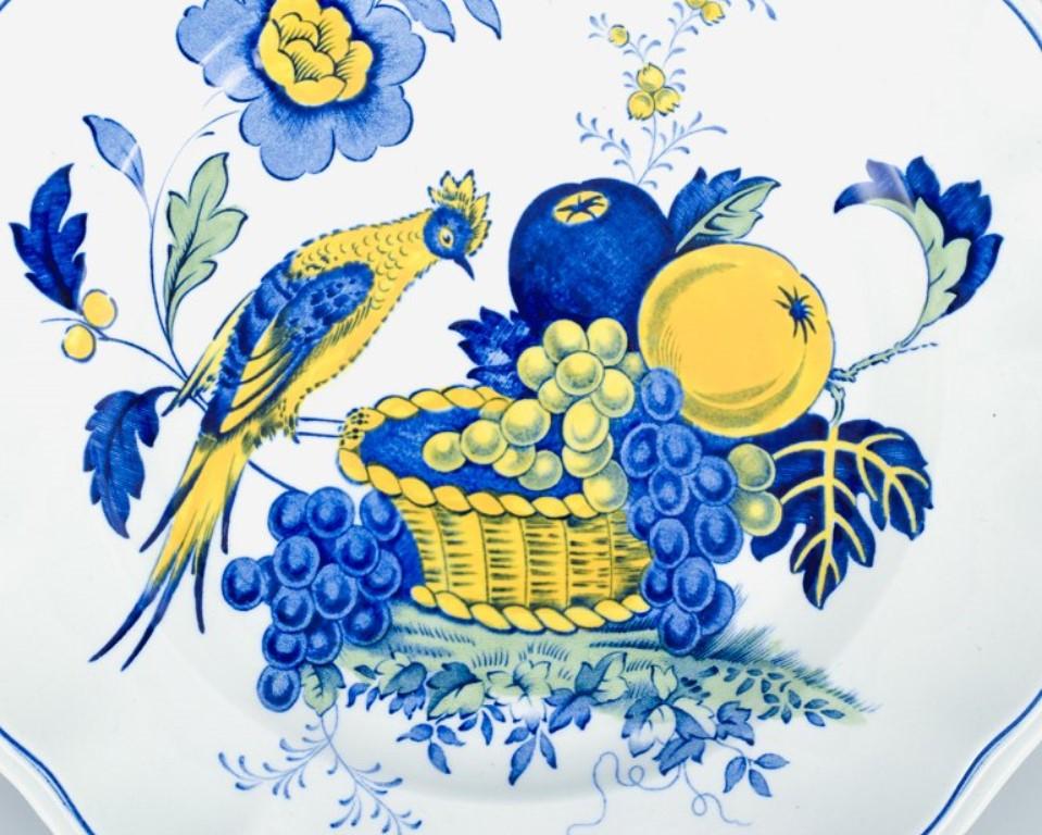 Britannique Copeland Spode, Angleterre, Bluebird. Quatre assiettes de déjeuner.  en vente