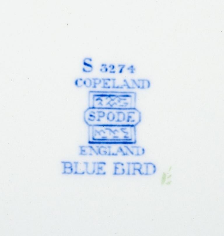 Copeland Spode, Inglaterra, Bluebird. Cuatro platos de comida. Pintado a mano en venta