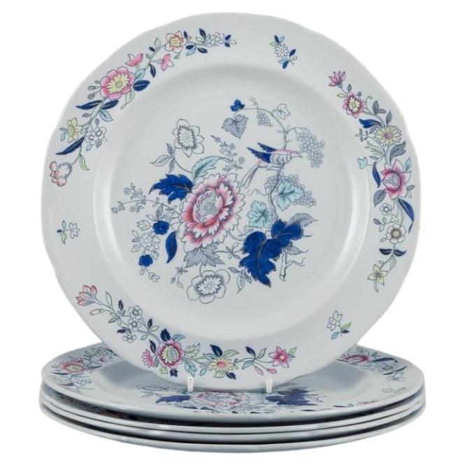 Copeland Spode, Inglaterra. Cinco platos llanos de loza. Aproximadamente 1930