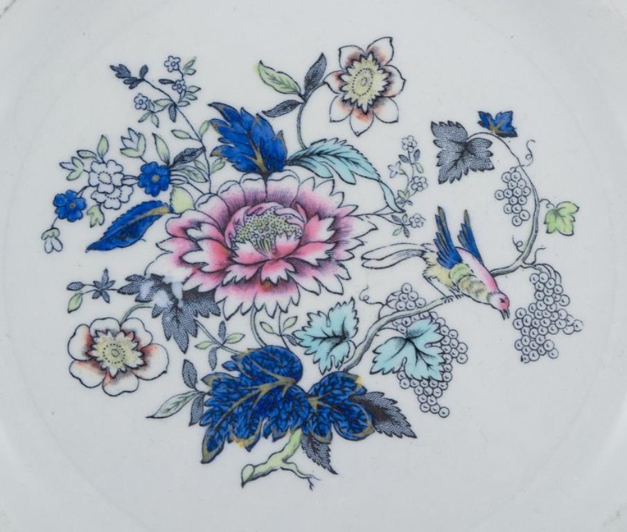 Copeland Spode, Inglaterra. Nueve placas de loza. Con motivos florales y aves. Británico en venta