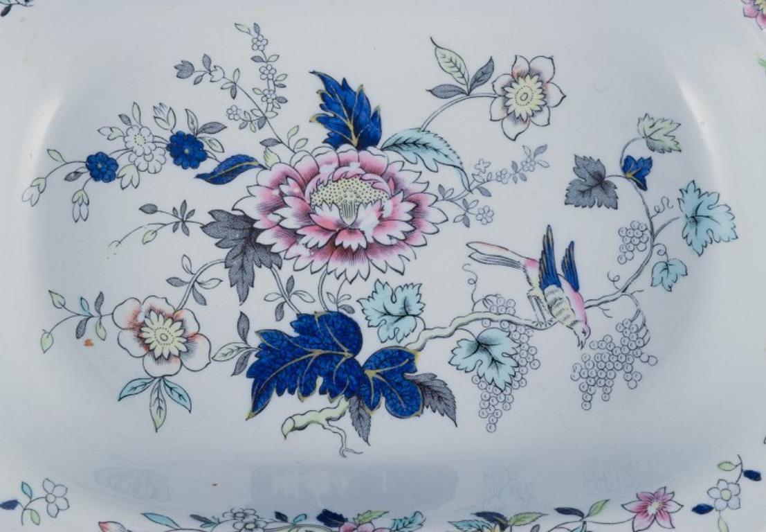 Copeland Spode, Inglaterra. Plato ovalado y cuenco ovalado de loza. Glaseado en venta