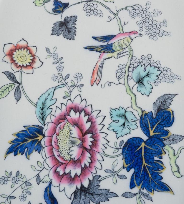 Copeland Spode, Inglaterra. Plato ovalado y cuenco ovalado de loza. mediados del siglo XX en venta