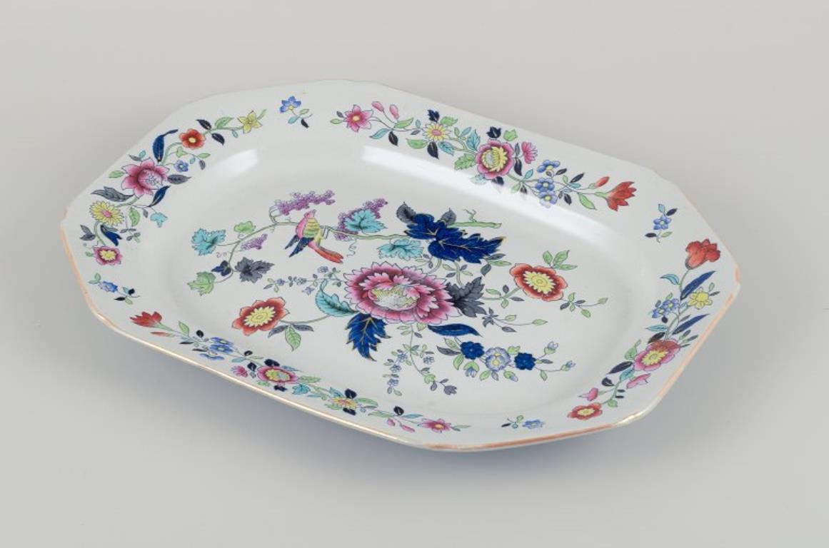 Vernissé Copeland/Spode, Angleterre. Deux plats ovales en faïence. Vers les années 1930 en vente