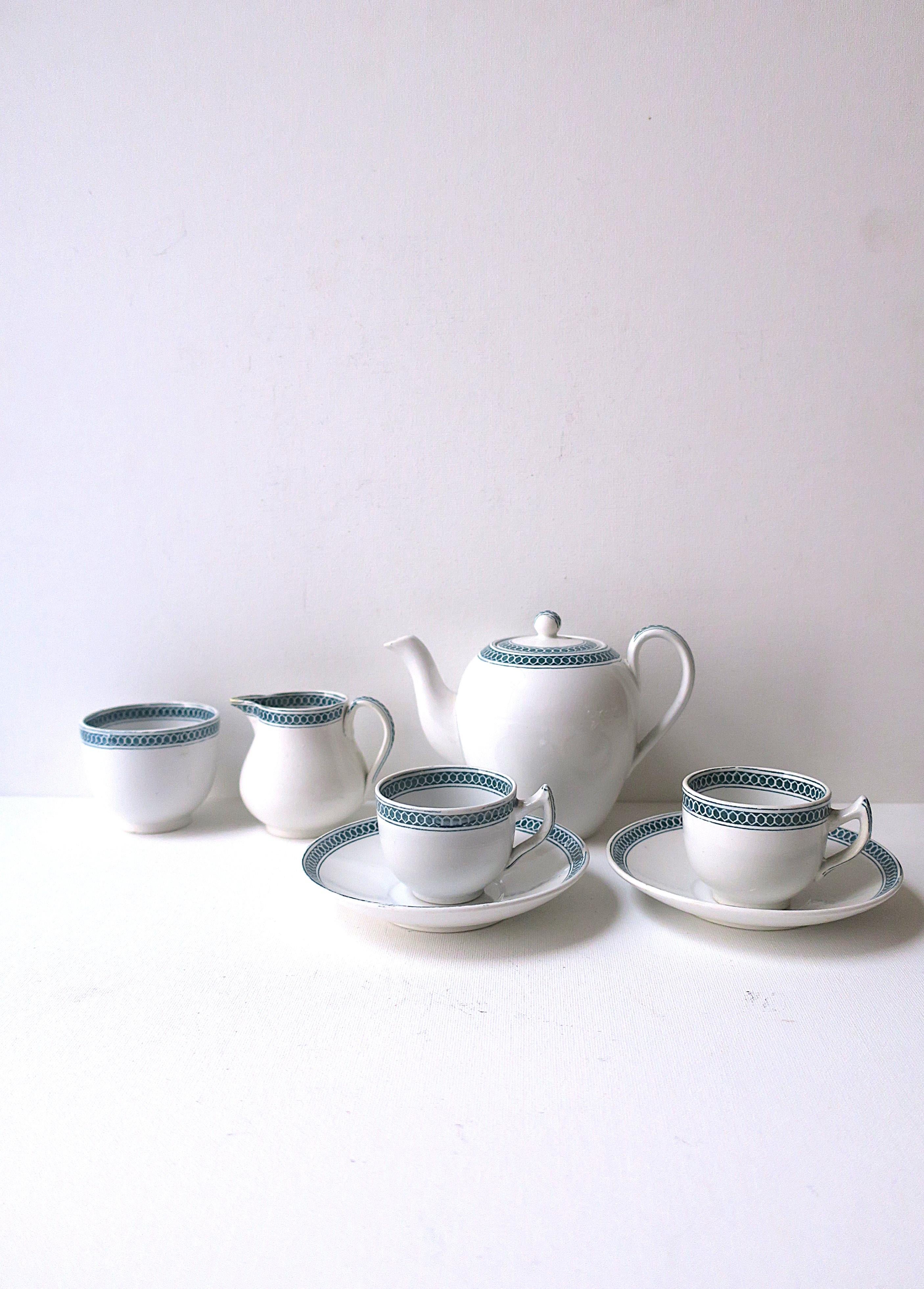 Anglais Service à café expresso Copeland Spode, vers le 19e siècle en Angleterre en vente