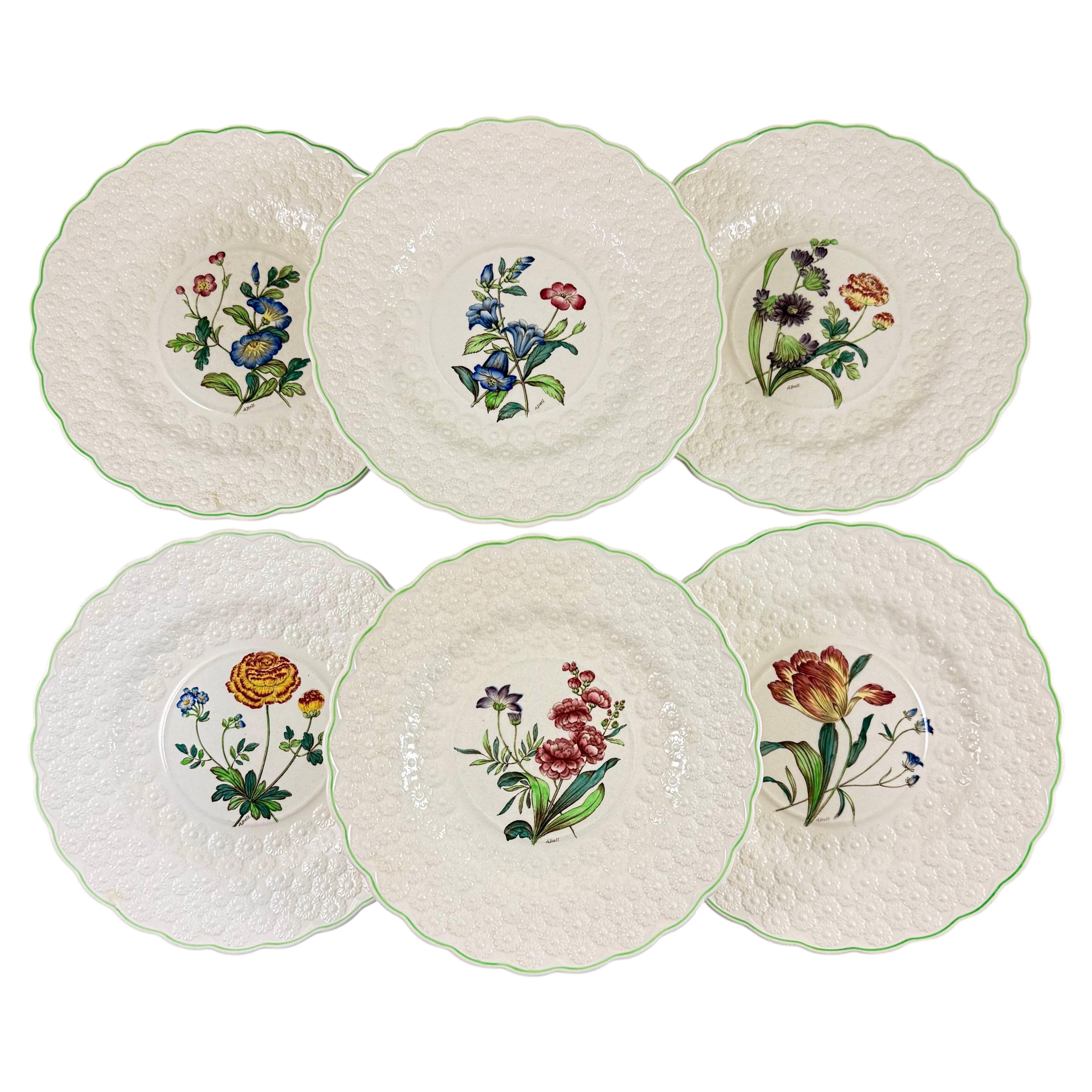 Assiettes à motifs floraux « Fernleigh » de Copeland Spode, lot de six en vente