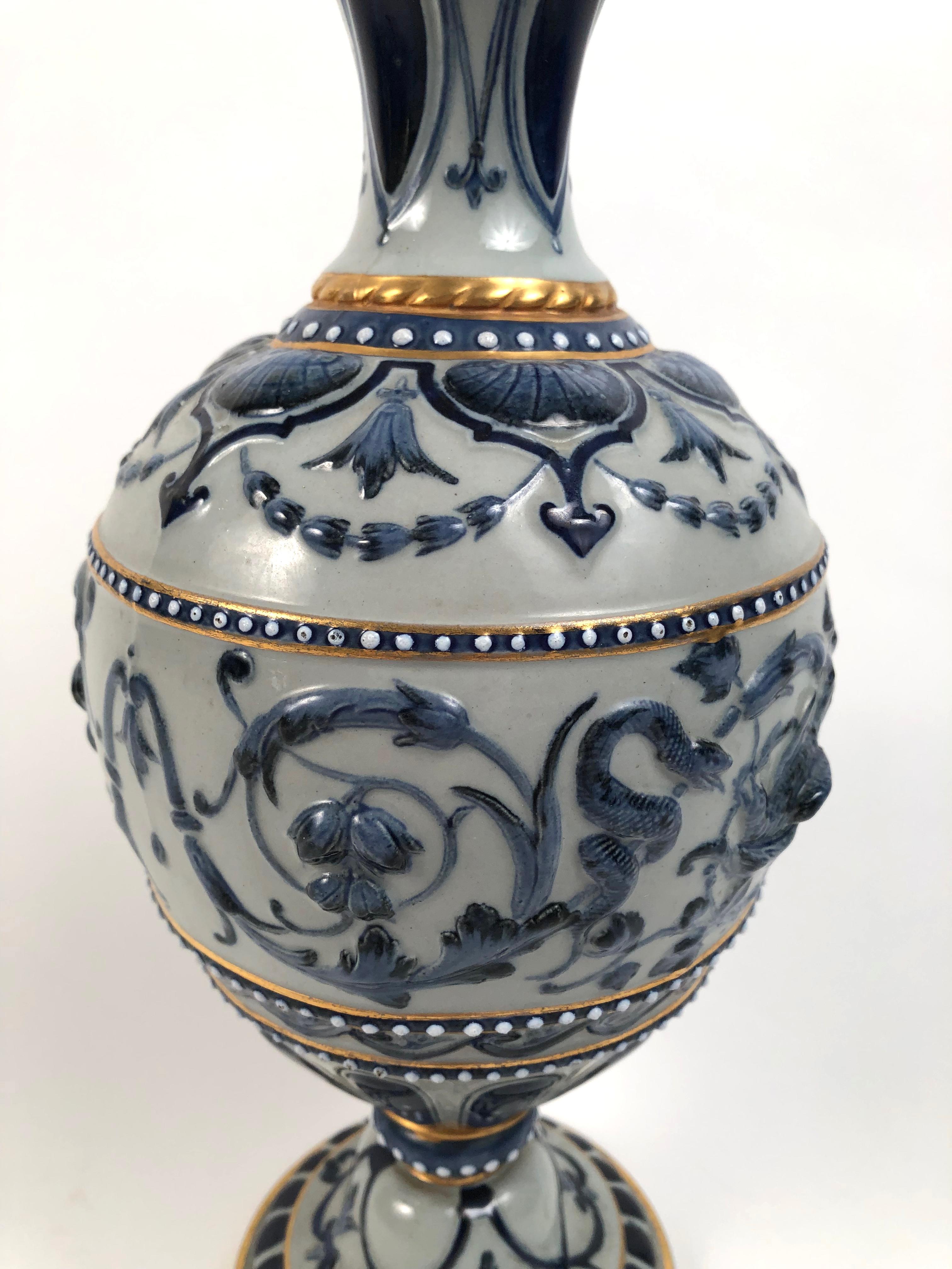 English Copeland Spode Florentine Vase for Tiffany and Company, NY