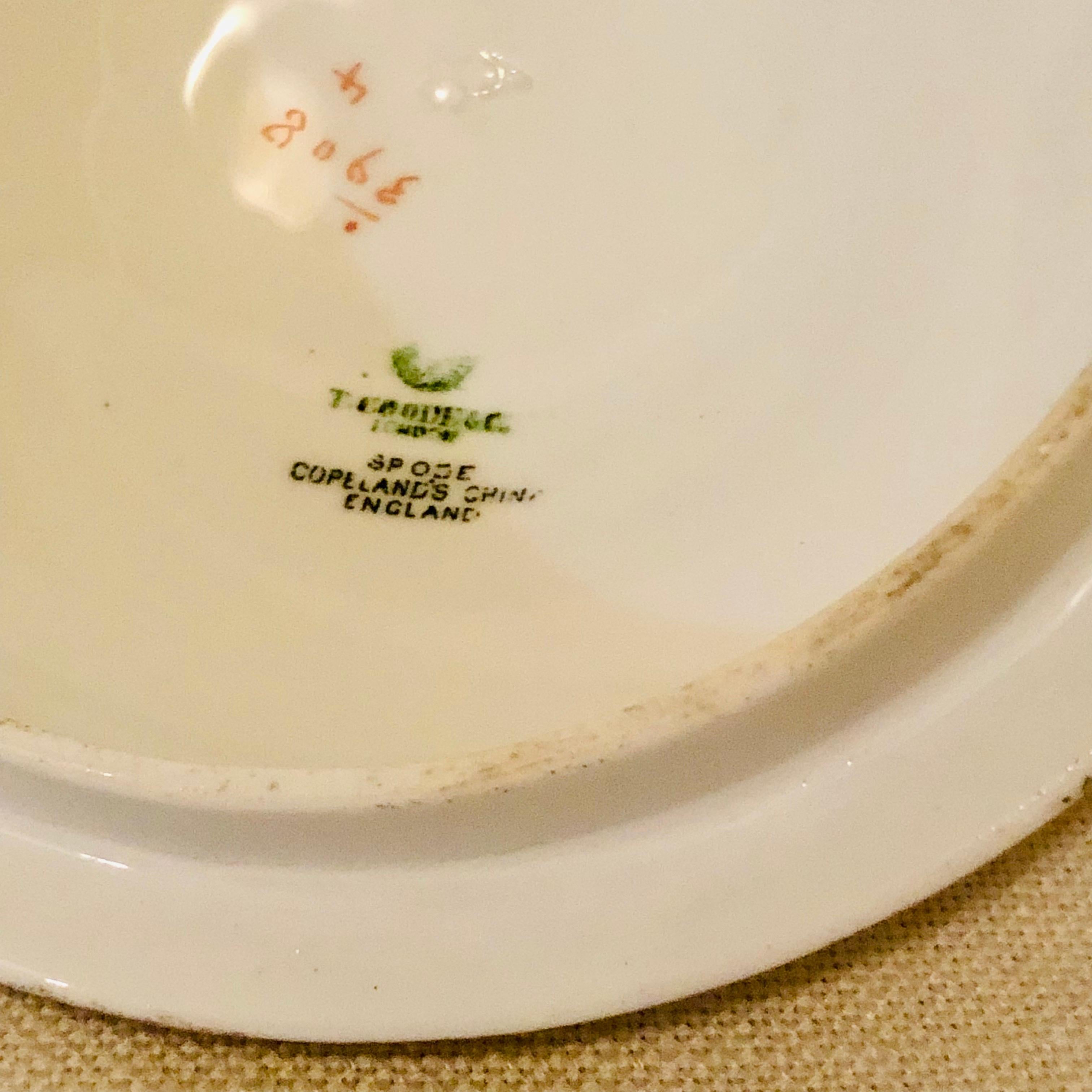 Copeland Spode Gravy with Gilded Border and White Jeweling Made for T. Goode 2