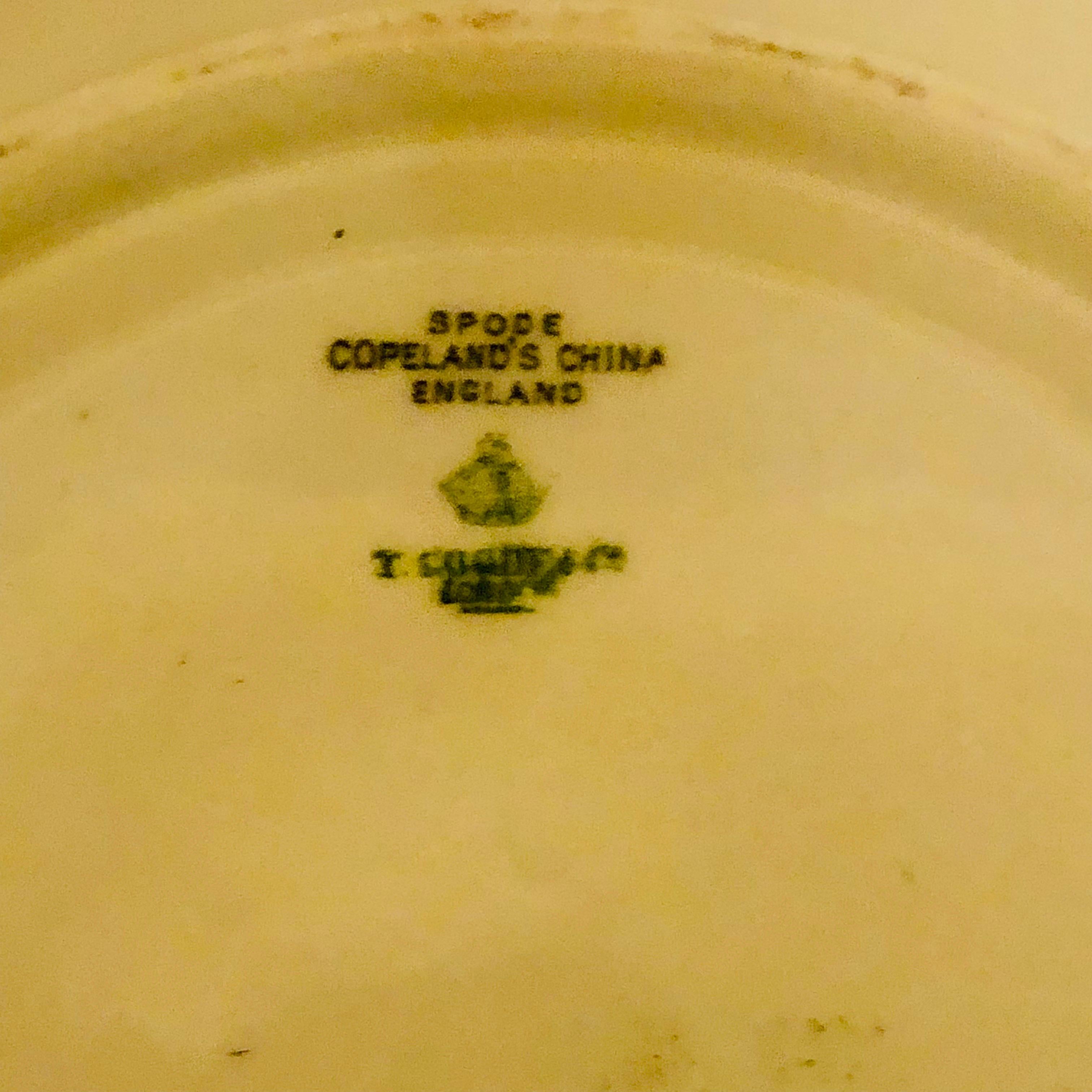 Copeland Spode Gravy with Gilded Border and White Jeweling Made for T. Goode 4