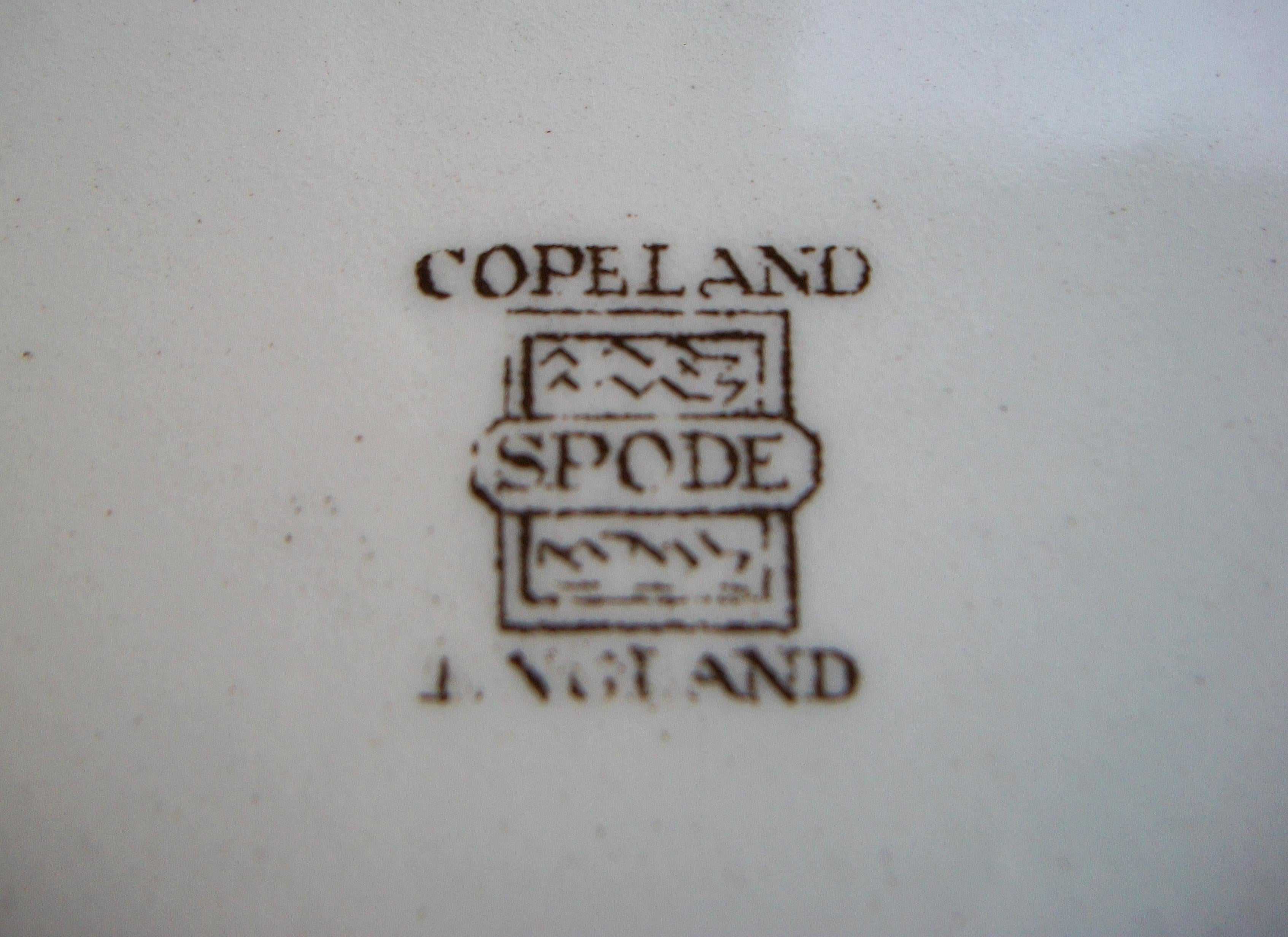 COPELAND SPODE – Transfer-Teller mit griechischem Muster, dekoriert, U.K. – um 1956 im Angebot 2