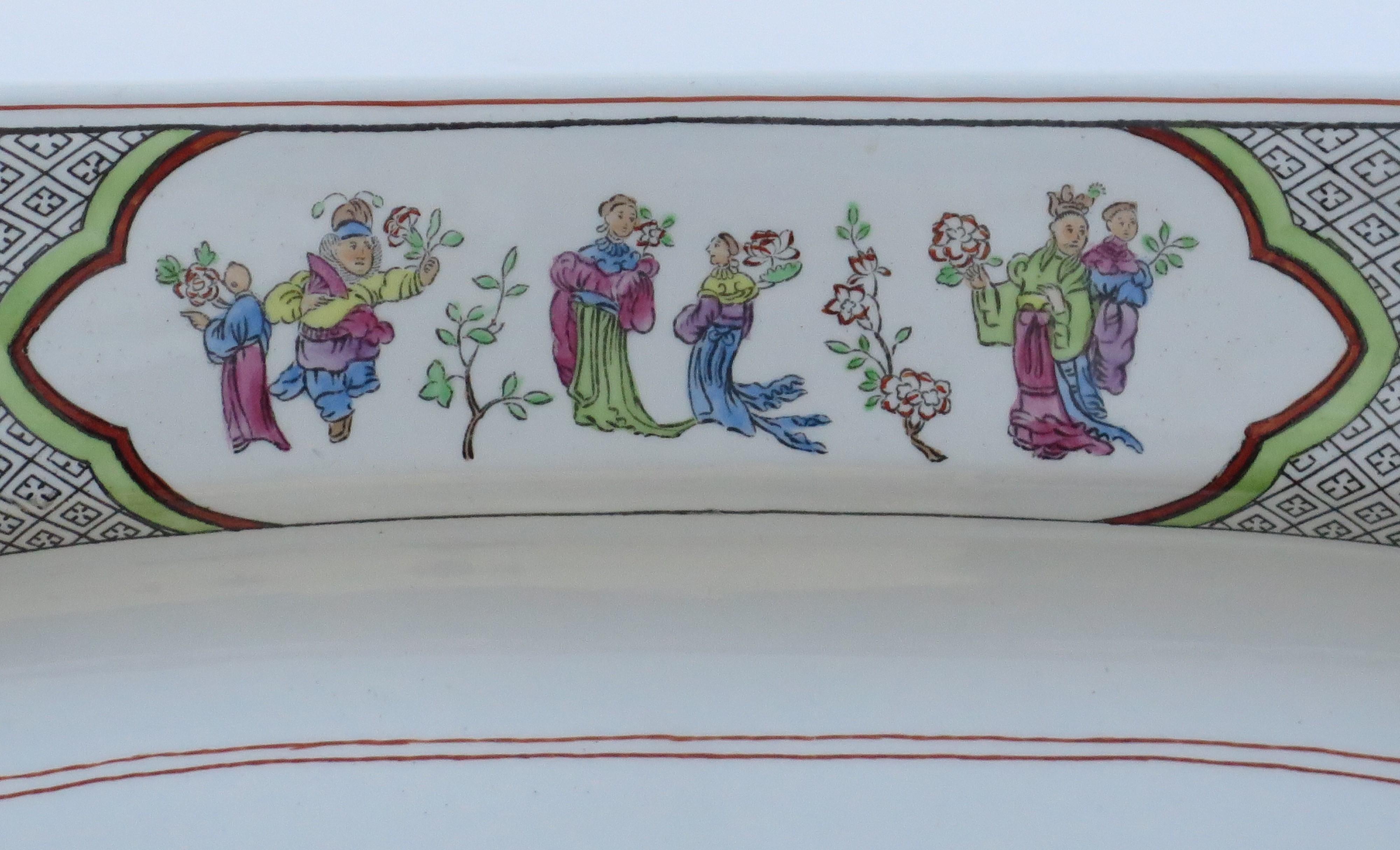 Copeland-Spode Large Ironstone Platter in Chinese Figures pattern, Ca 1900 For Sale 1