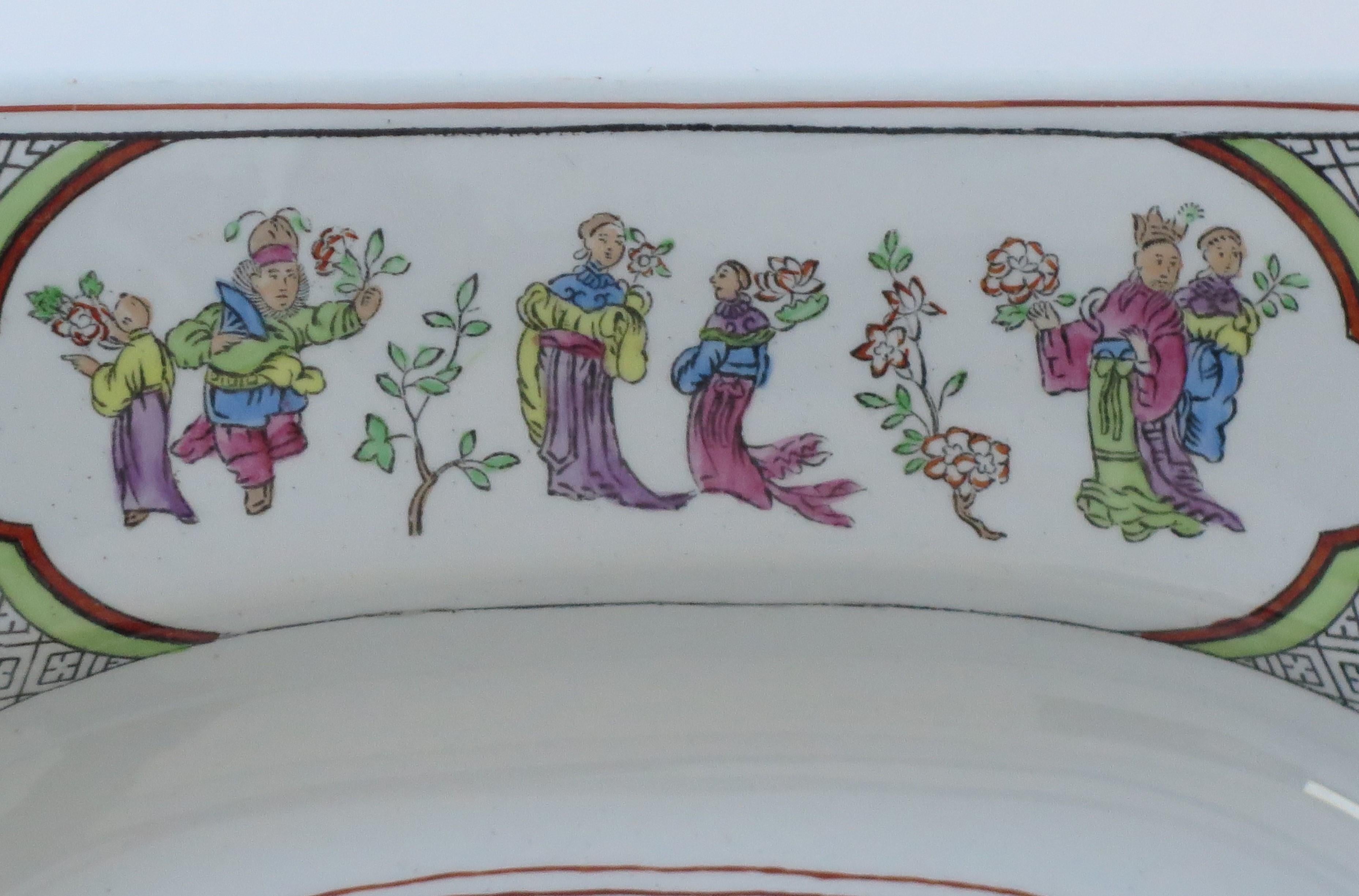 Copeland-Spode Large Ironstone Platter in Chinese Figures pattern, Ca 1900 For Sale 2