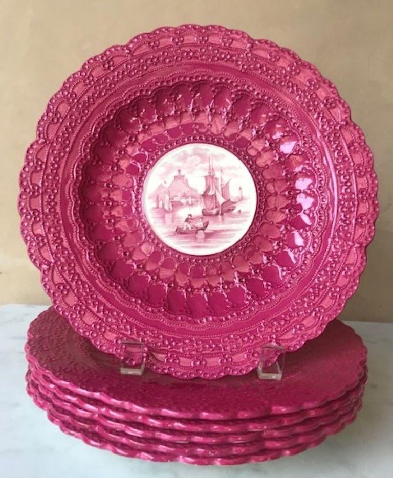 Copeland Spode Luncheon PlatesSet of 6, 1926 For Sale at 1stDibs