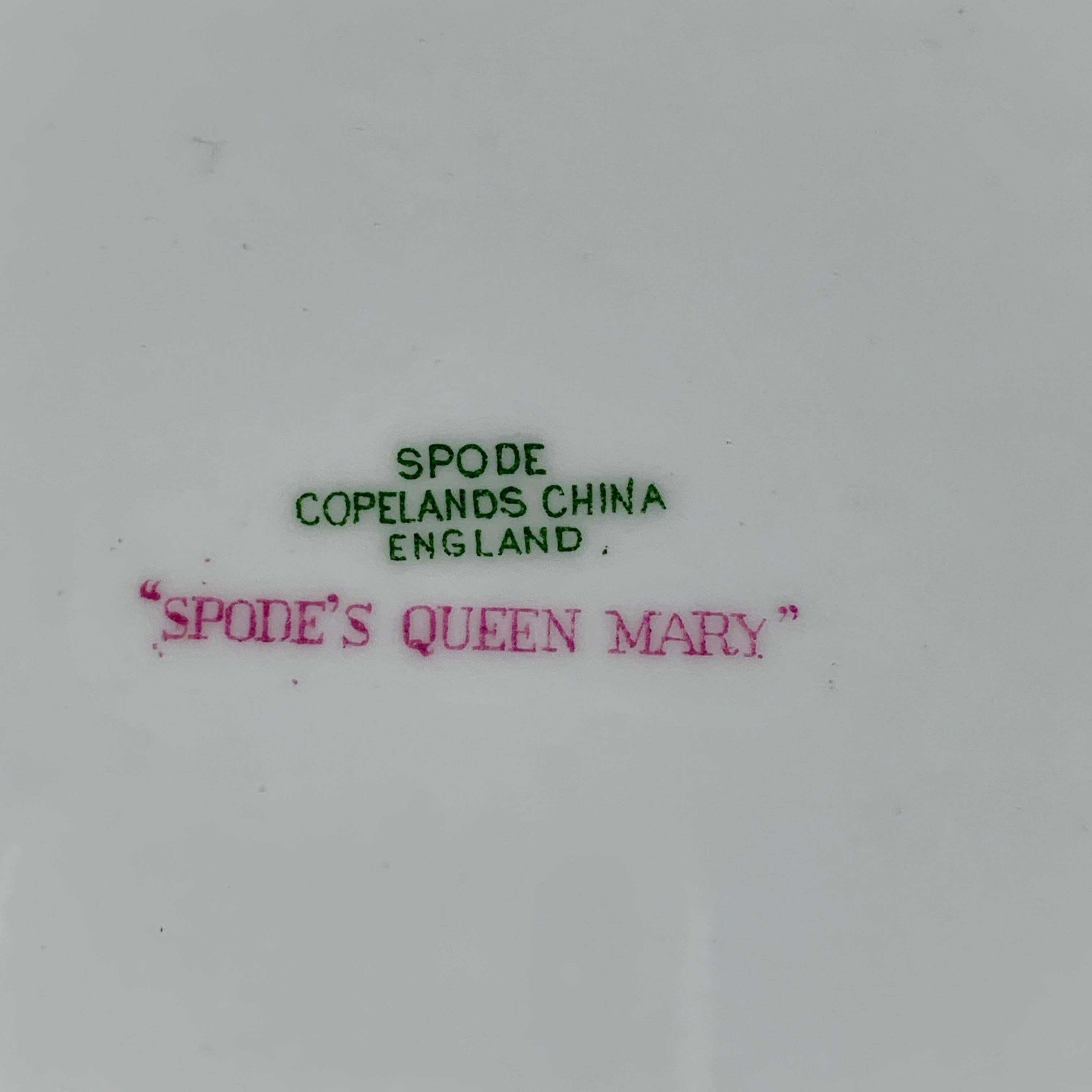 Copeland Spode Queen Mary Rococo Pink Porcelain Plates for Tiffany & Co. Set / 6 7