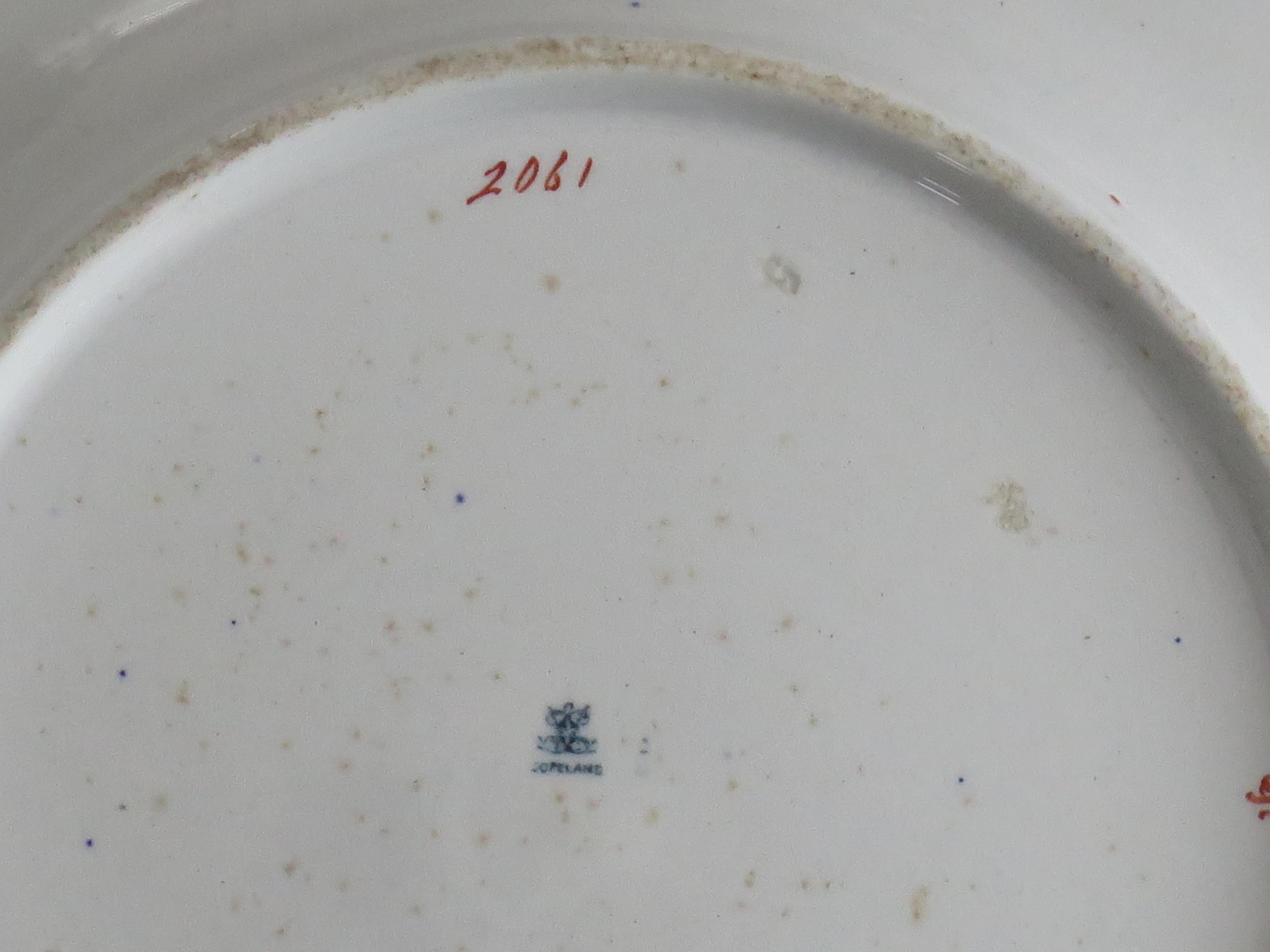 Copeland Spode Stone China Piatto del deserto modello Foglia di tabacco n. 2061, 1865 ca. in vendita 5
