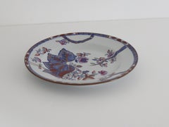 Copeland Spode Stone China Desert Plate Tobacco Leaf Pattern No. 2061, Ca 1865