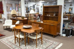 Copenart by Morganton Mid Century Modern Walnut Wood 2 Piece Hutch Credenza