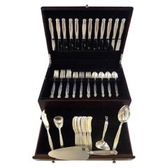 Copenhagen by Manchester Sterling Silver Flatware Service For 12 Set 65 Pieces