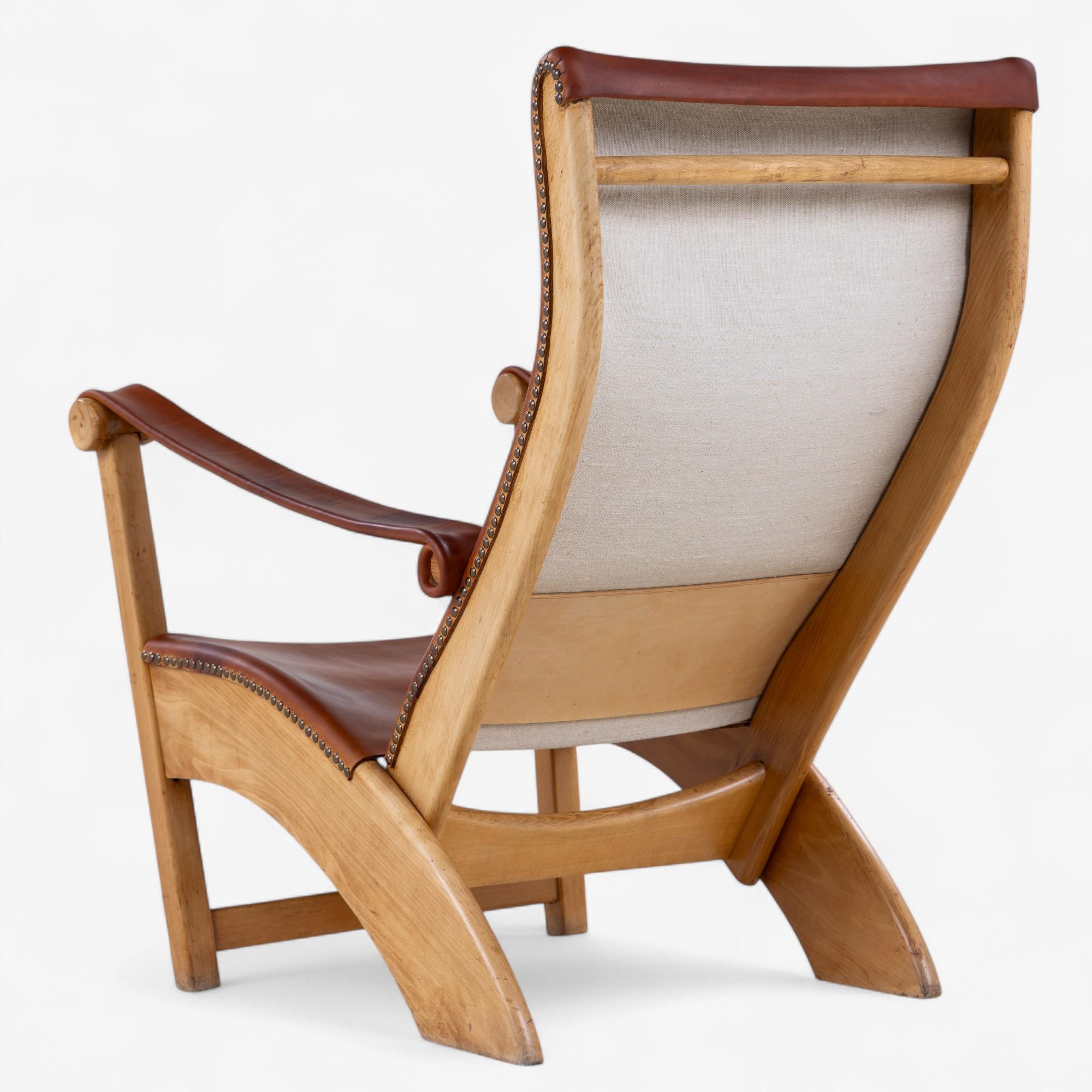 Mid-Century Modern Copenhagen chair in oak by Mogens Voltelen For Sale