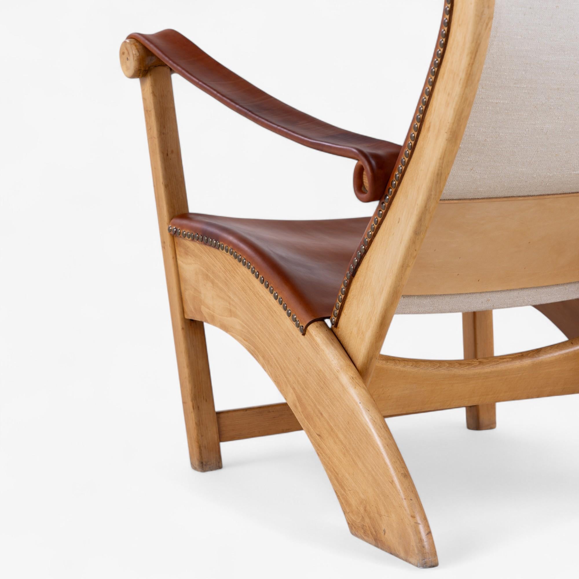 Danish Copenhagen chair in oak by Mogens Voltelen For Sale