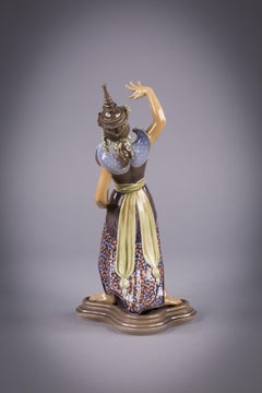 Copenhagen Figure of an Indonesian Temple Dancer, Dahl Jensen, circa 1930