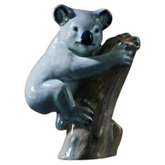 Vintage Copenhagen Porcelain B & G Koala Bear Figurine in Ceramic