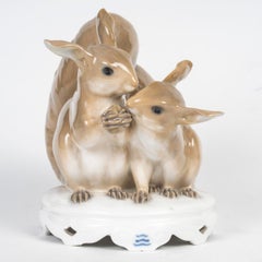 Sculpture en porcelaine de Copenhague, 19e siècle, période Napoléon III.