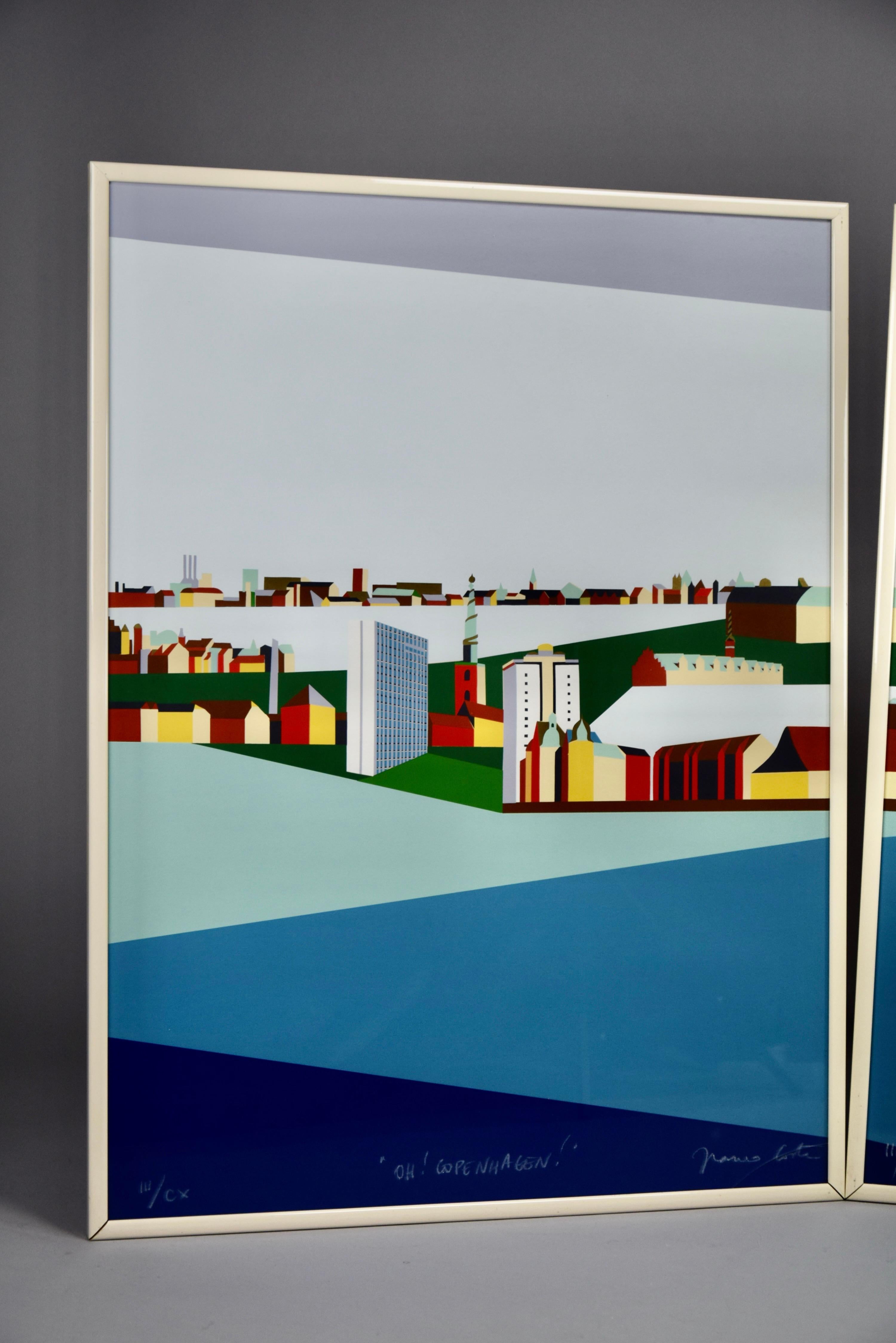 Step into the vibrant world of contemporary art with the mesmerizing triptych serigraph 
