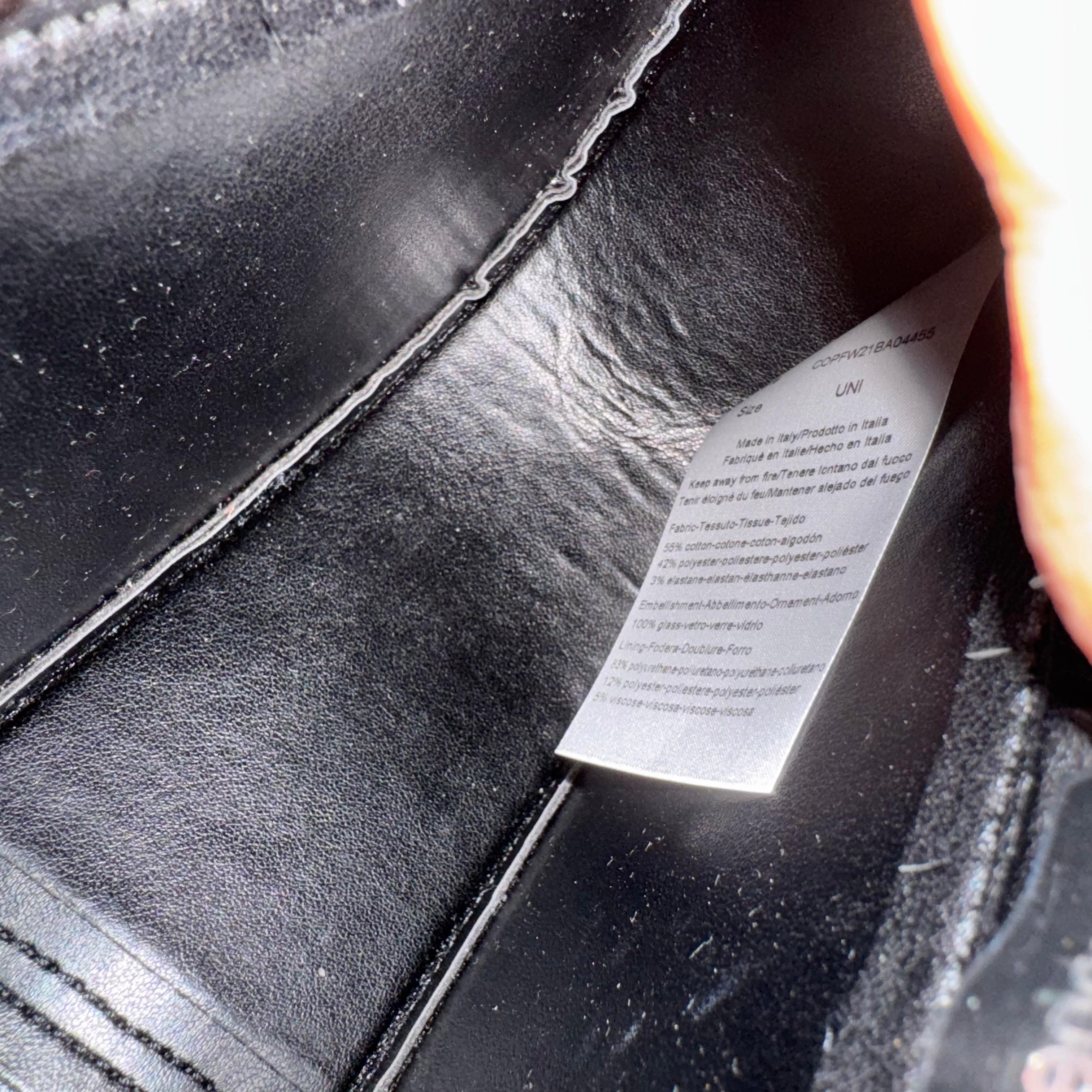 Borsa Coperni Mini Swipe impreziosita da cristalli, nera in vendita 13