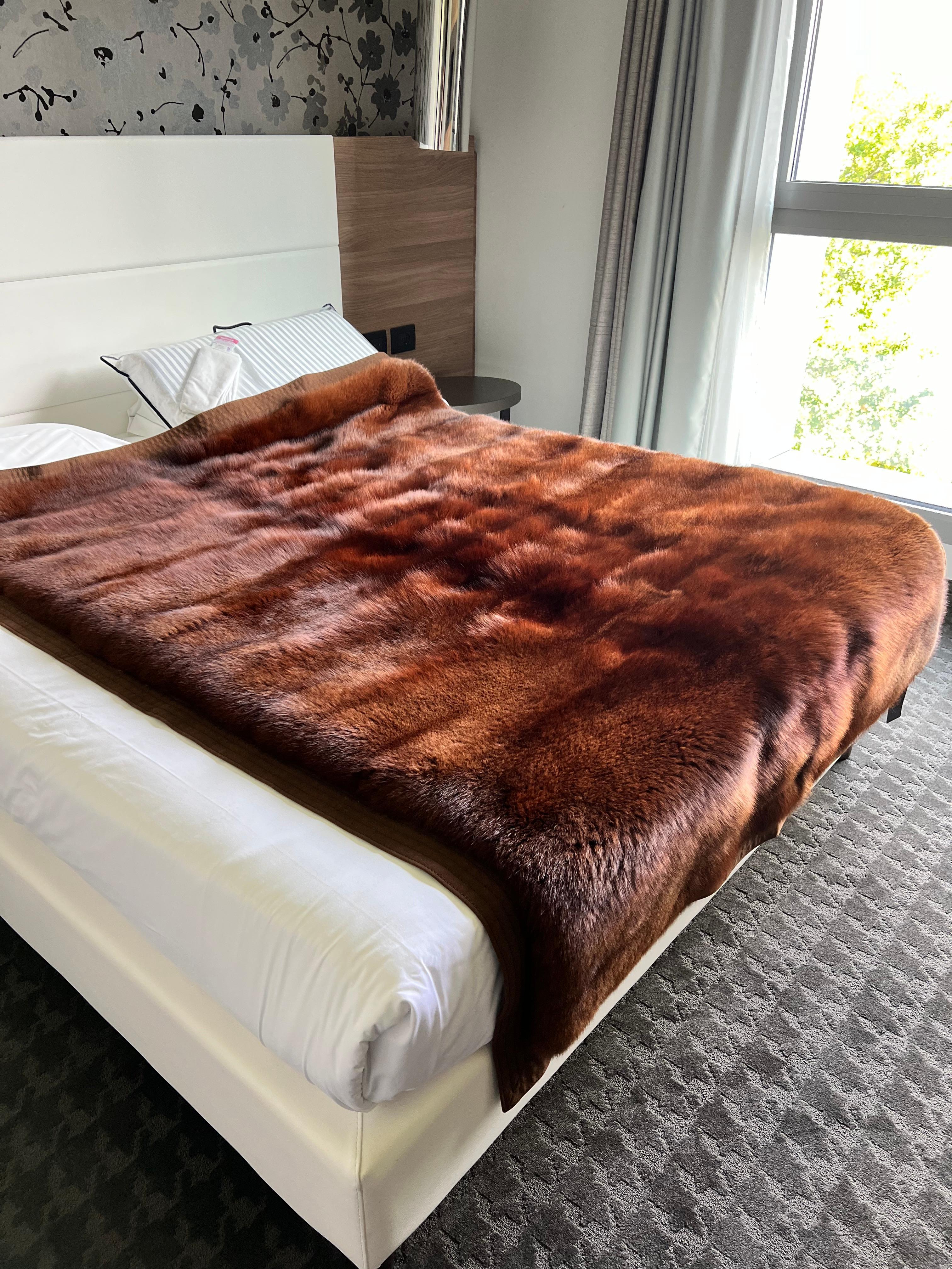 Coperta in pelliccia Hermès im Angebot 6